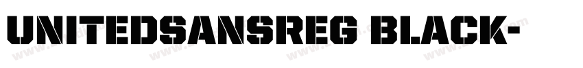 UnitedSansReg Black字体转换